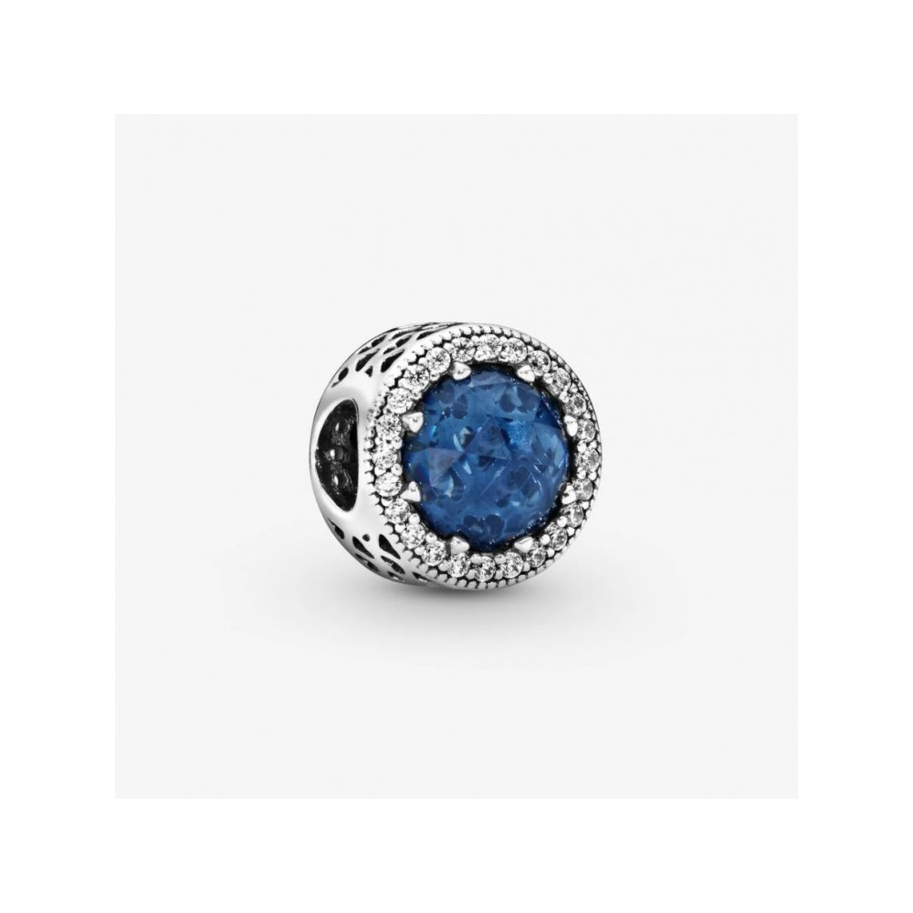 Charm Coeurs Lumineux Bleu Horizon Ajouré Argent 925/1000 Pandora 791725NMB