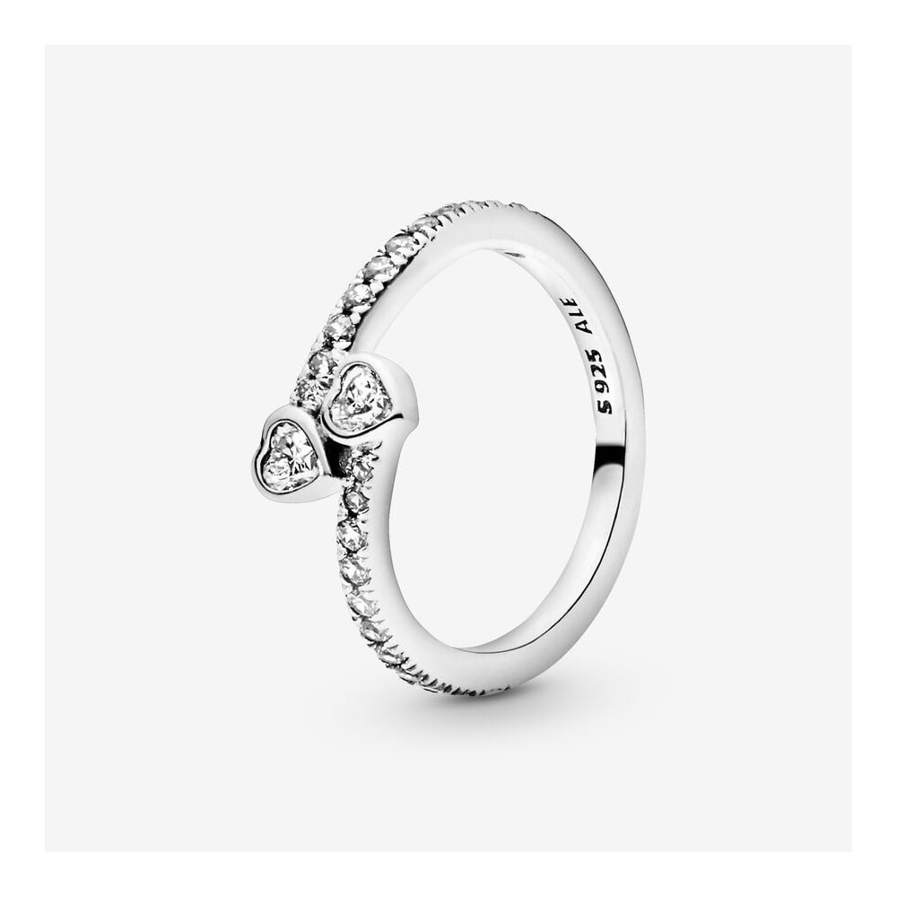 Bague Coeurs éternels argent 925/1000 PANDORA 191023CZ