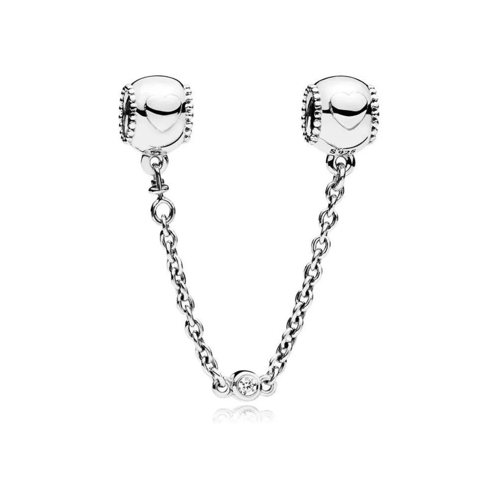 Chaîne de Confort Coeurs en Relief PANDORA Argent 925/1000 796457CZ-05
