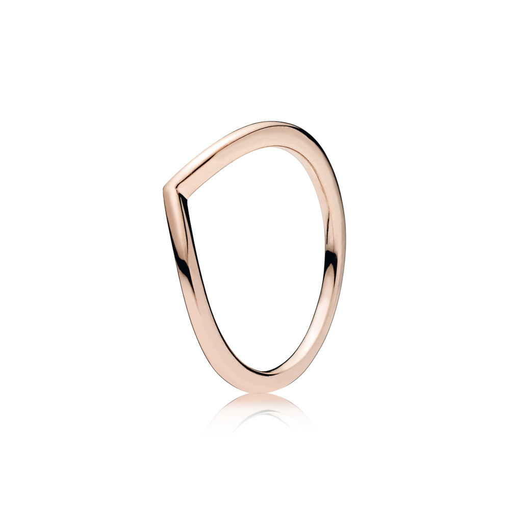 Bague Vœu Brillant, PANDORA, en Dorée Rose 186314