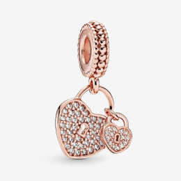 Charm Pendentif Cadenas de l'Amour Pandora Rose 781807CZ