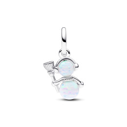 Le Charm pendentif Pandora, Bonhomme de Neige Opalescent, en argent 925/1000, 792981C01
