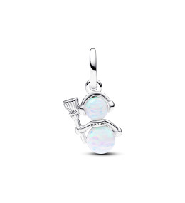 Le Charm pendentif Pandora, Bonhomme de Neige Opalescent, en argent 925/1000, 792981C01