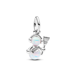 Le Charm pendentif Pandora, Bonhomme de Neige Opalescent, en argent 925/1000, 792981C01