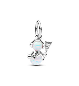 Le Charm pendentif Pandora, Bonhomme de Neige Opalescent, en argent 925/1000, 792981C01