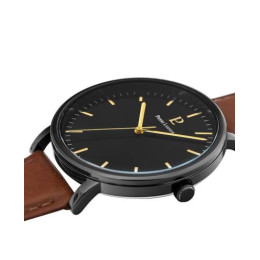 La Montre Homme Pierre Lannier ESSENTIAL, cuir 218F434