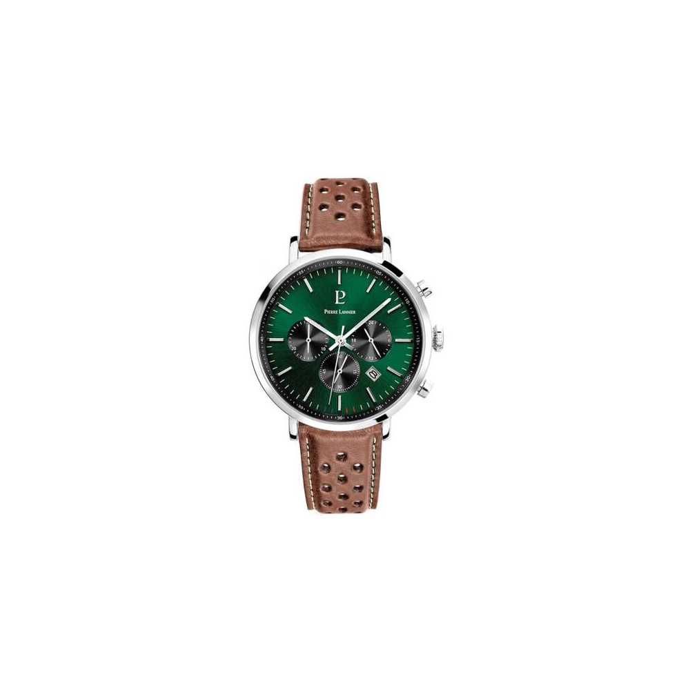 La Montre Homme Pierre Lannier BARON, chronographe et cuir, 219G164