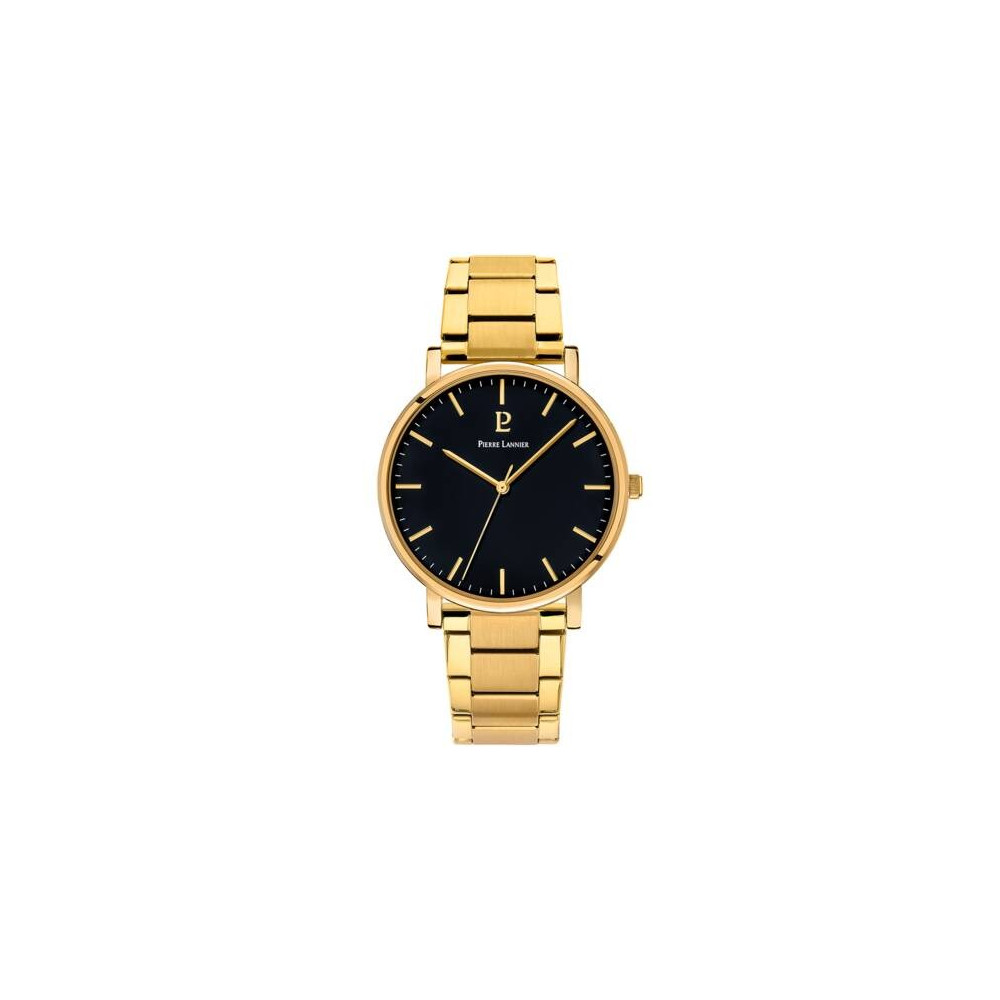 La Montre Homme Pierre Lannier ESSENTIAL, acier PVD jaune, 252G032