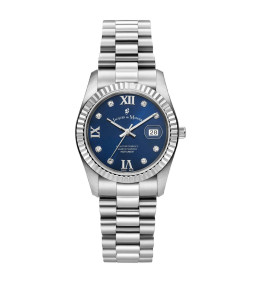 La Montre femme Jacques du Manoir, Inspiration Roman II, 34mm, 3 aiguilles et date, acier, JWL01307