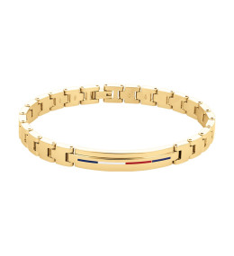 Le Bracelet homme Tommy Hilfiger, Dressed up, acier PVD jaune, 2790311