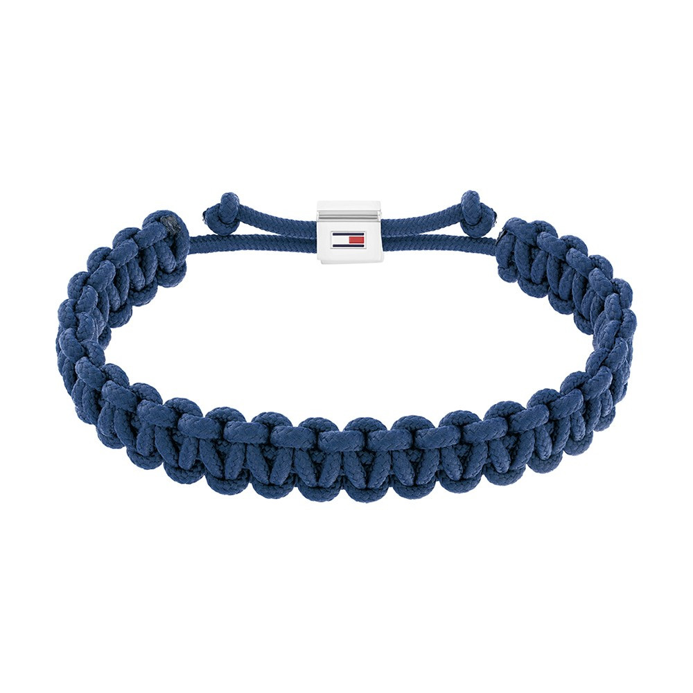 Le Bracelet homme Tommy Hilfiger, Textile Braided, Acier et textile bleu tressé, 2790493 Le Bracelet homme Tommy Hilfiger, Textile Braided, Acier et textile bleu tressé, 2790493