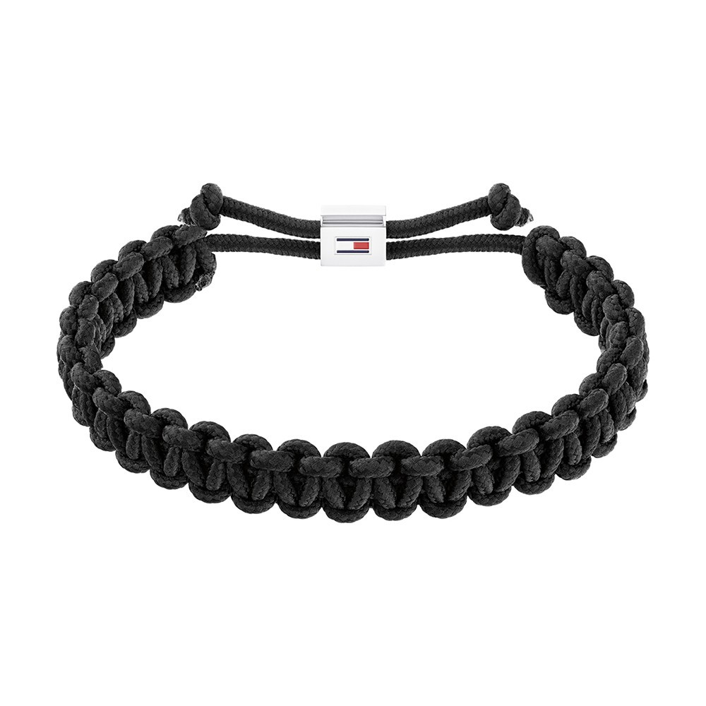 Le Bracelet homme Tommy Hilfiger, Textile Braided, Acier et textile noir tressé, 2790496 Le Bracelet homme Tommy Hilfiger, Textile Braided, Acier et textile noir tressé, 2790496