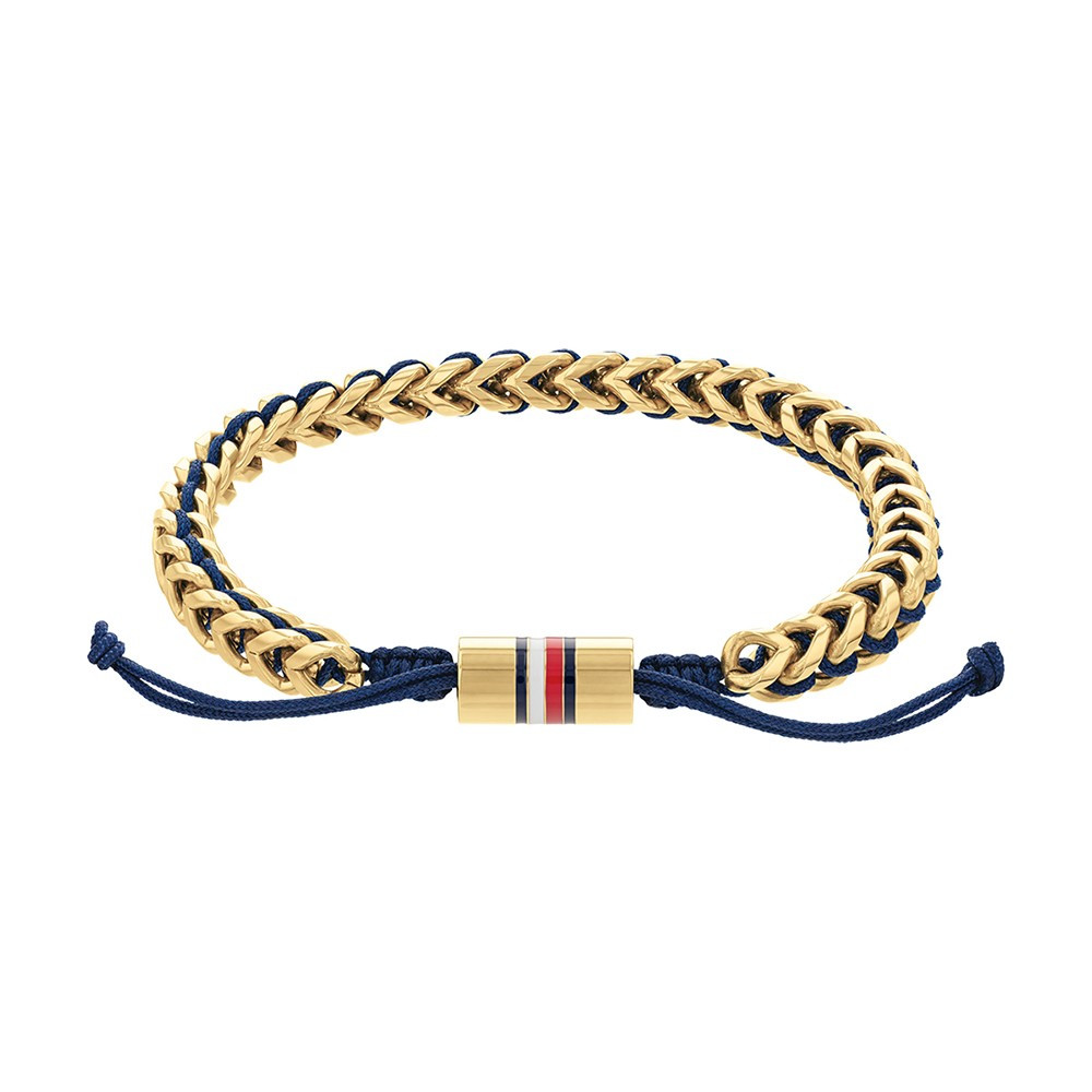 Le Bracelet homme Tommy Hilfiger, Métal Braided, Acier PVD jaune, 2790512 Le Bracelet homme Tommy Hilfiger, Métal Braided, Acier PVD jaune, 2790512