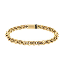 Le Bracelet homme Tommy Hilfiger, Interwinned circles, Acier PVD jaune, 2790522