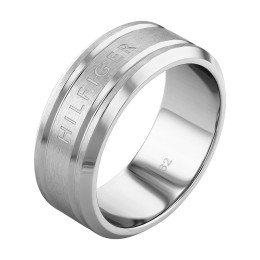 La Bague homme Tommy Hilfiger, Iconic stripes, Acier, 2790504