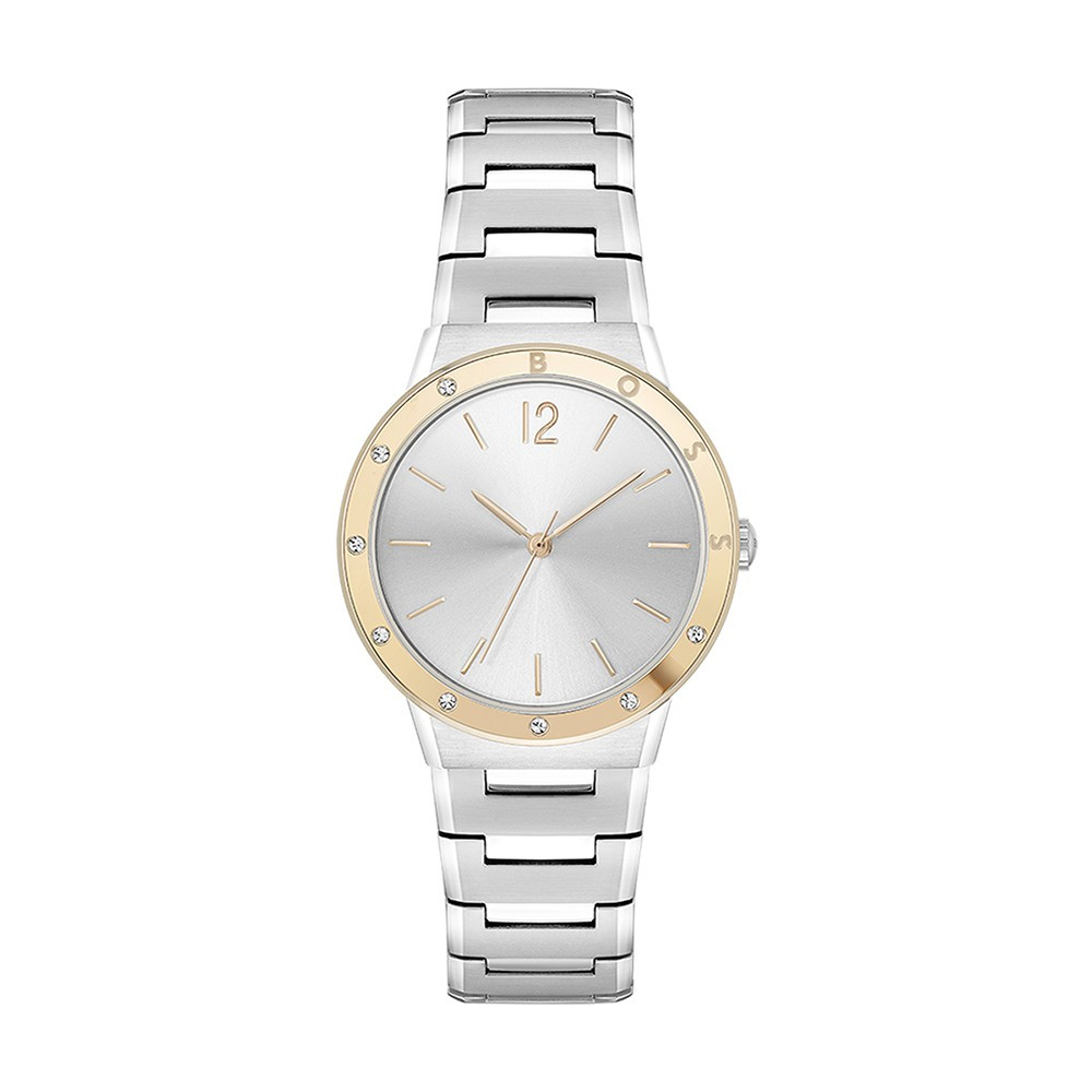La Montre femme Boss, Breath, 3 aiguilles, acier bicolore, 1502646