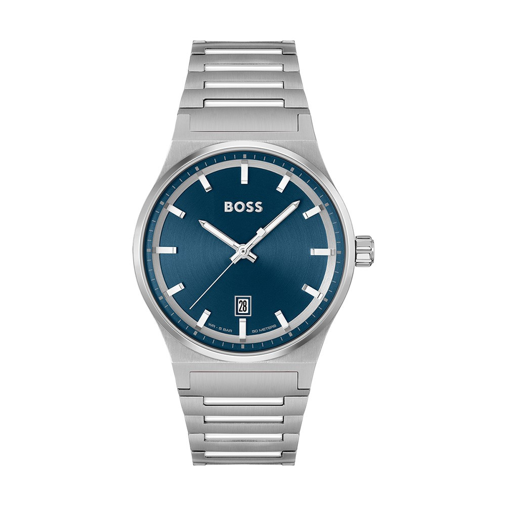 La Montre homme Boss, Candor, 3 aiguilles et date, acier, 1514076