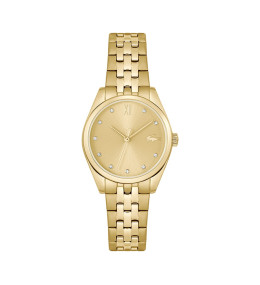 La Montre femme Lacoste, Tuilerie, 3 aiguilles, acier PVD jaune, 2001303