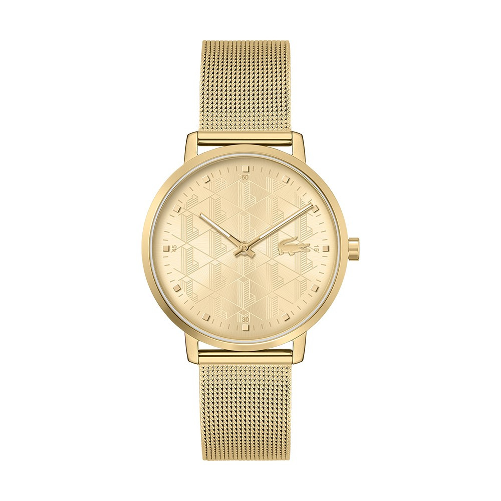 La Montre femme Lacoste, Crocorigin, 2 aiguilles, acier PVD jaune, 2001309