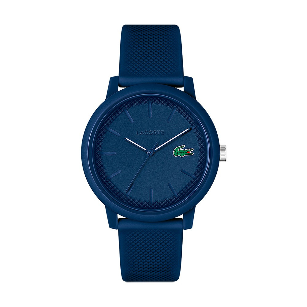 La Montre homme Lacoste, .12.12 avec bracelet en silicone bleu, 2011172