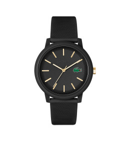 La Montre homme Lacoste, .12.12 avec bracelet en silicone noir, 2011233