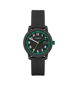 La Montre enfant Lacoste, .12.12 avec bracelet en silicone noir, 2030042