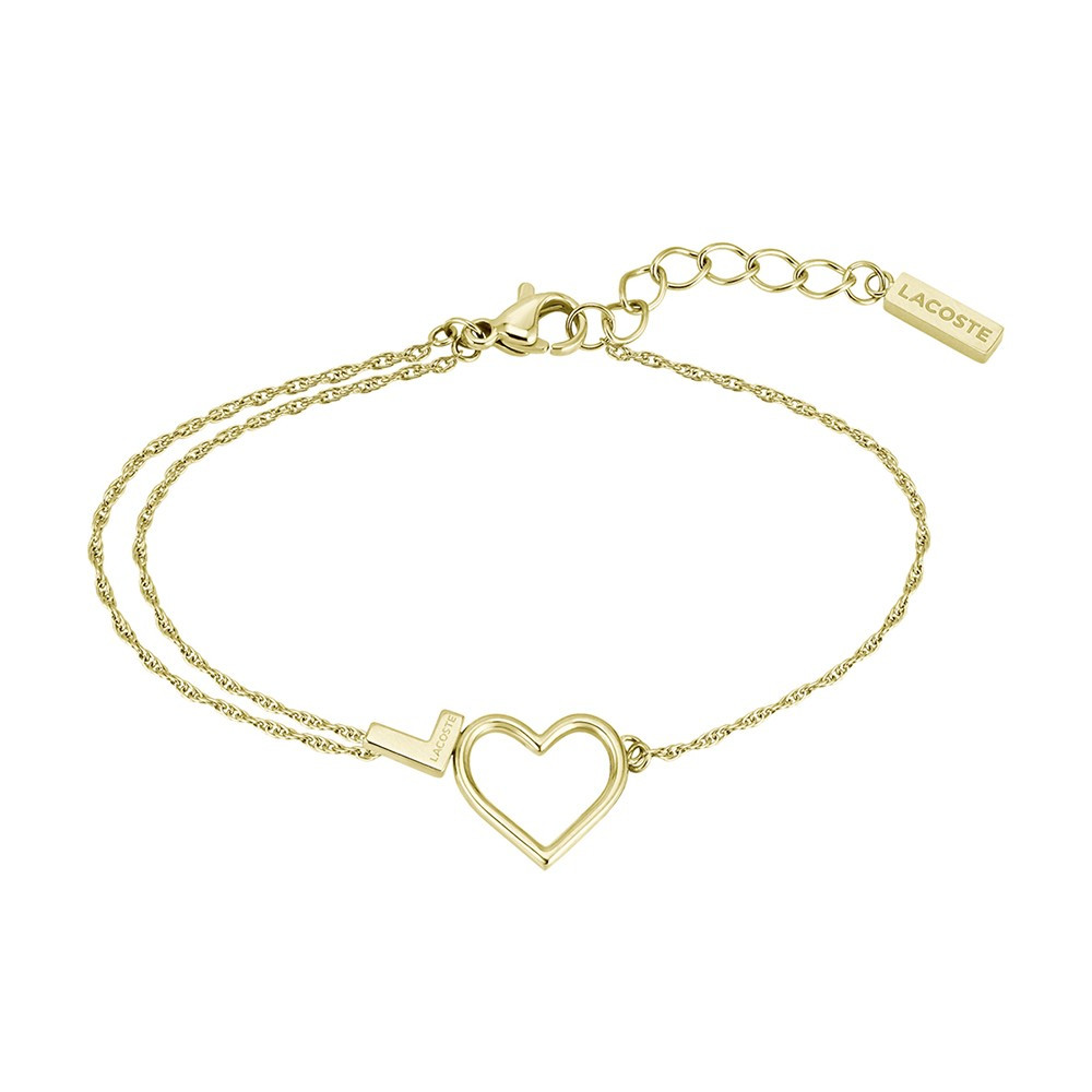 Le Bracelet femme Lacoste, Volte, acier PVD jaune, 2040016