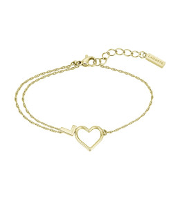 Le Bracelet femme Lacoste, Volte, acier PVD jaune, 2040016