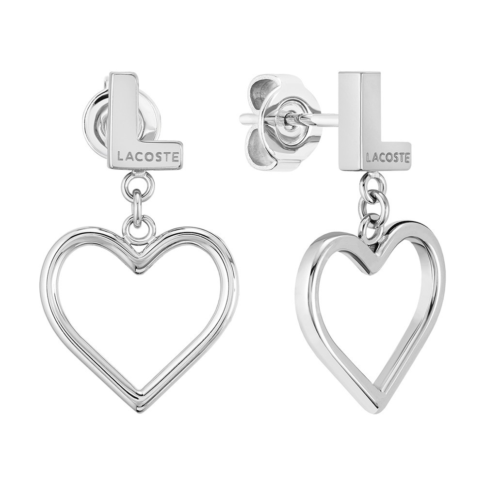 Les Boucles d'oreilles femme Lacoste, Volte, acier, 2040017