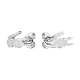 Les Boucles d'oreilles femme Lacoste, Crocodile, acier, 2040050