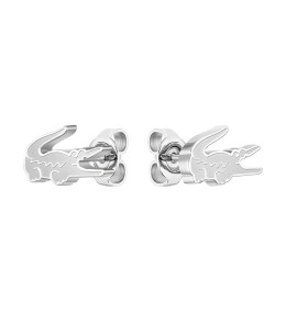 Les Boucles d'oreilles femme Lacoste, Crocodile, acier, 2040050