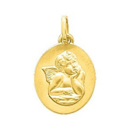 La Médaille ange or jaune 750/1000 by Stauffer