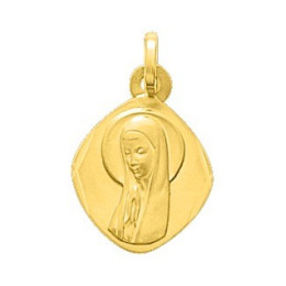 La Médaille vierge or jaune 750/1000 by Stauffer