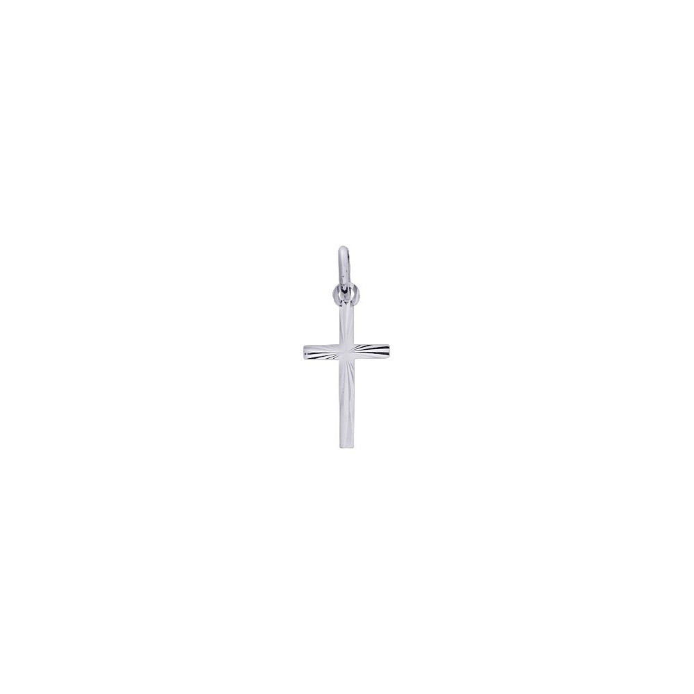 La Médaille croix or gris 750/1000 by Stauffer