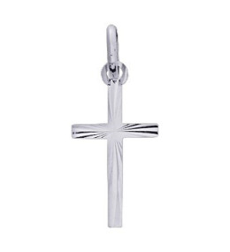 La Médaille croix or gris 750/1000 by Stauffer