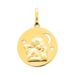 La Médaille ange or jaune 750/1000 by Stauffer