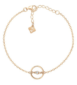 Bracelet Plaqué or jaune 750/1000, La Garçonne Diamant, 26300012