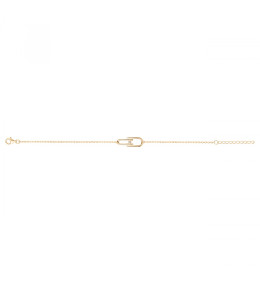 Bracelet Plaqué or jaune 750/1000, La Garçonne Diamant, 26300014