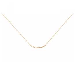 Collier Plaqué or jaune 750/1000, La Garçonne Diamant, 26700009