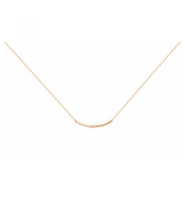 Collier Plaqué or jaune 750/1000, La Garçonne Diamant, 26700009