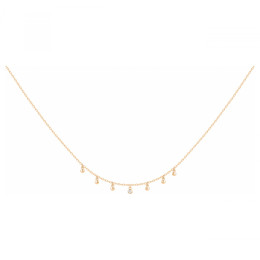Collier Plaqué or jaune 750/1000, La Garçonne Diamant, 26700011