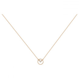 Collier Plaqué or jaune 750/1000, La Garçonne Diamant, 26700014