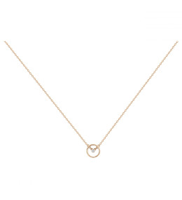 Collier Plaqué or jaune 750/1000, La Garçonne Diamant, 26700014