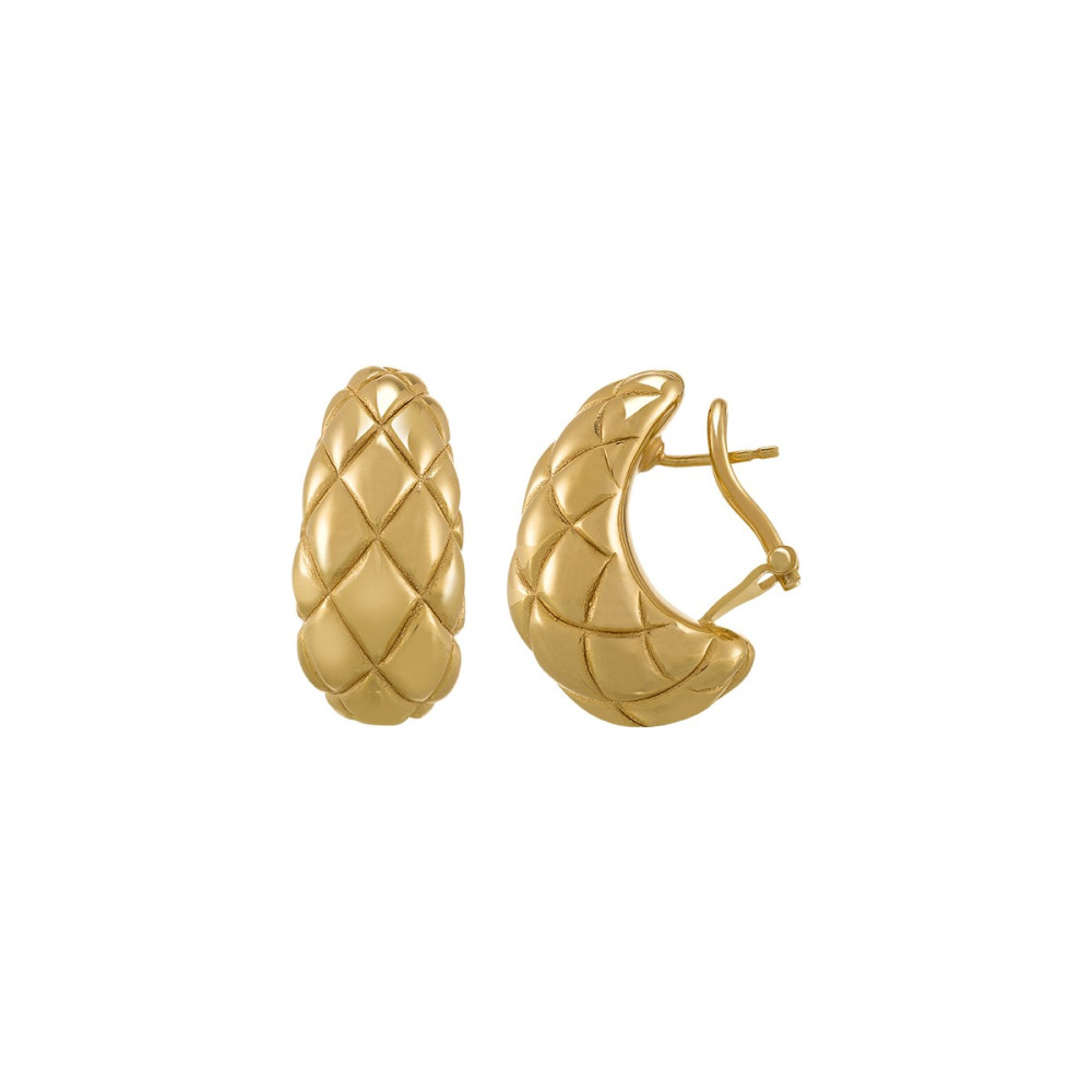 Les Boucles d'oreilles femme, argent 925/1000 dorées or jaune 750/1000, Charles Garnier Paris 1901, Formes, AGF170047E