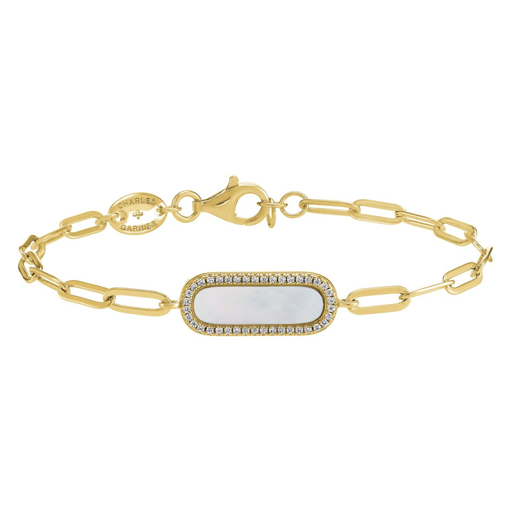 Le Bracelet femme, argent 925/1000 doré or jaune 750/1000, Charles Garnier Paris 1901, STYLES, AGF170065B