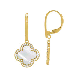 Les Boucles d'oreilles femme, argent 925/1000 dorées or jaune 750/1000, Charles Garnier Paris 1901, LEGENDE, AGF170086E