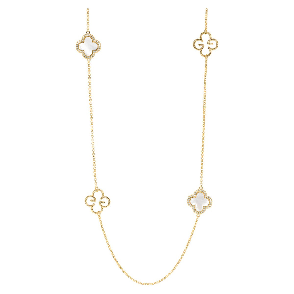 Le Collier sautoir femme, argent 925/1000 doré or jaune 750/1000, Charles Garnier Paris 1901, LEGENDE, AGF170106N