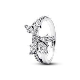La Bague Pandora, Herbier Asymétrique Scintillant, en argent 925/1000, 193023C01.