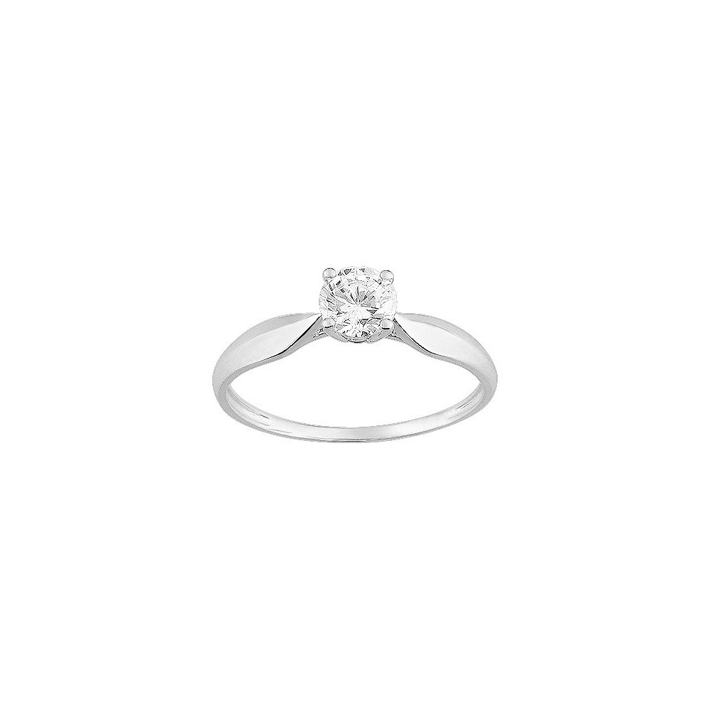 Bagues - Bijoux - Les bagues OR by Stauffer - Bague or gris 375/1000, oxyde de zirconium by Stauffer