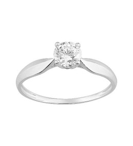 Bagues - Bijoux - Les bagues OR by Stauffer - Bague or gris 375/1000, oxyde de zirconium by Stauffer